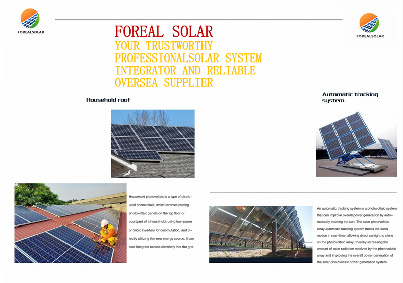 Système solaire de toit domestique